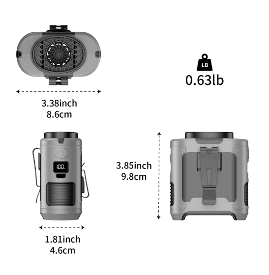 Homyfyty™ 3-in-1 Portable Waist Fan